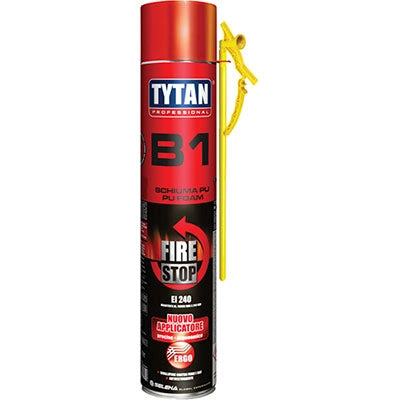 SCHIUMA POLIURETANICA ANTIFUOCO TYTAN  MANUALE EI 240 ML 750