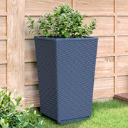 Fioriere da Giardino 4 pz Grigie 32,5x32,5x57 cm in PPcod mxl 114092