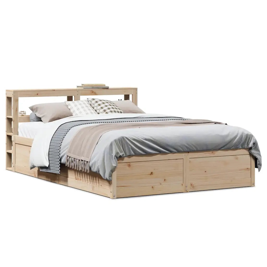 Giroletto con Testiera 140x190 cm in Legno Massello di Pino