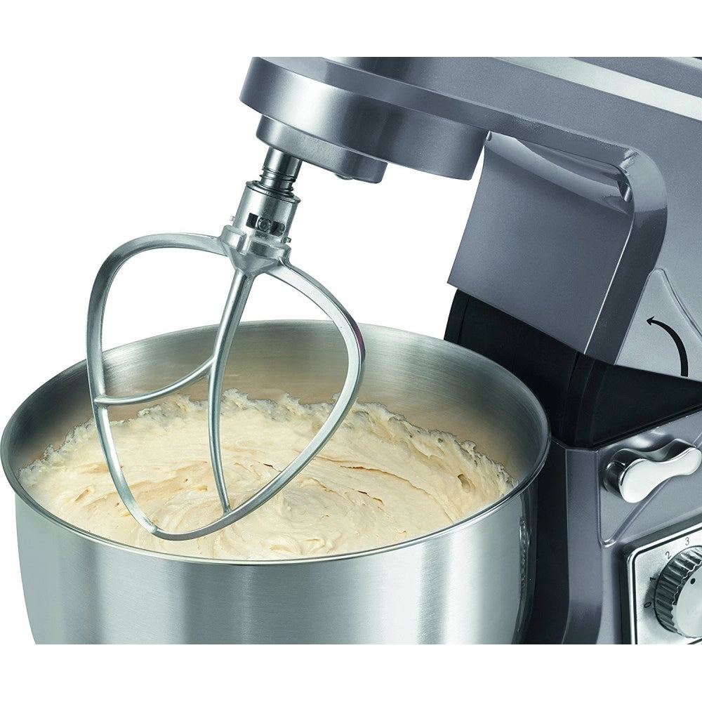 Trade Shop - Impastatrice Planetaria 1000 W Ciotola Acciaio 5 Lt Impastatore Robot Cucina -