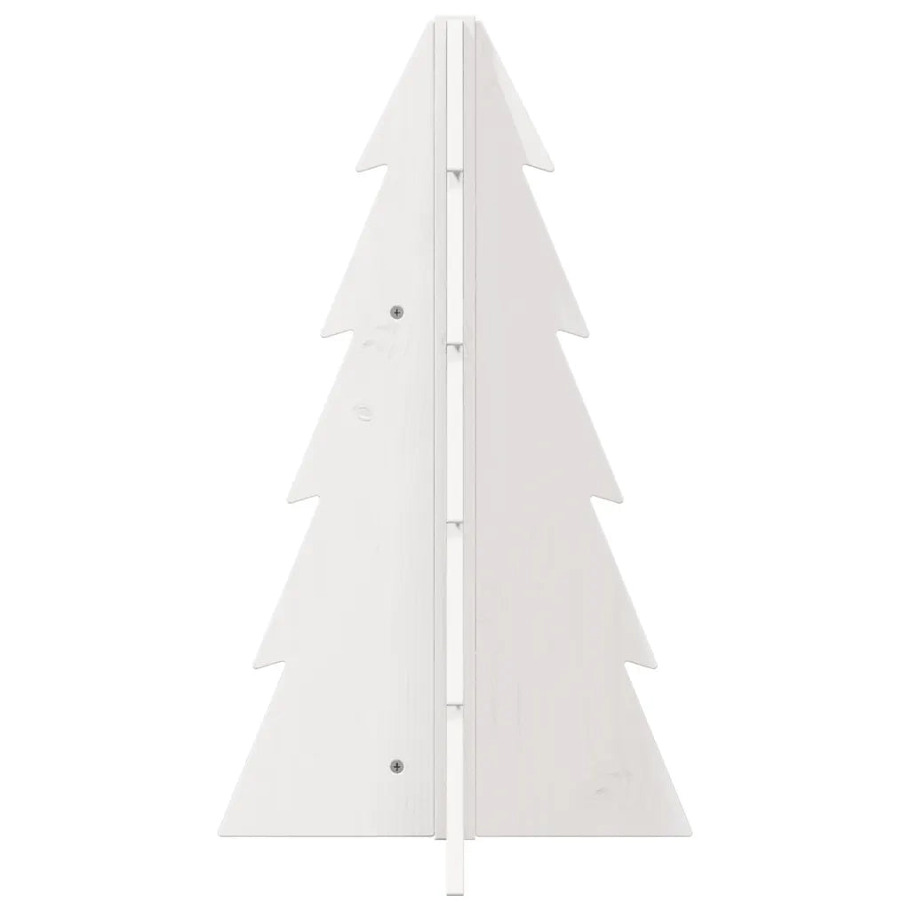 Albero di Natale Decorativo Bianco 69,5 cm in Legno di Pino 858178