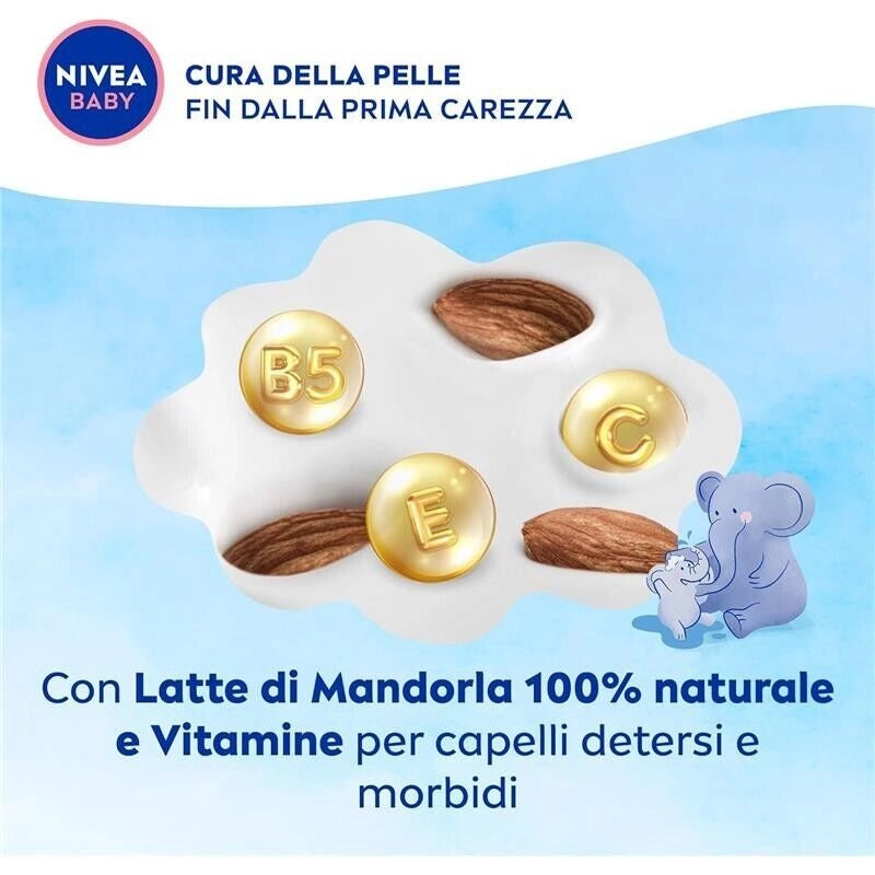NIVEA BABY SHAMPOO DELICATO & NEUTRO 200 ML DETERSIONE DELICATA NO LACRIME SENZA SOLFATI