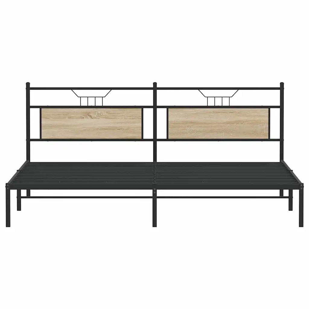 Giroletto senza Materasso Rovere Sonoma 193x201cm in Truciolato 4106798