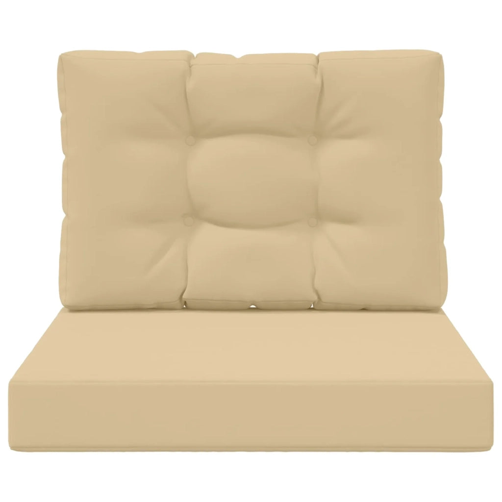 Cuscino per divano da esterno 2 pcs Beige Poliestere