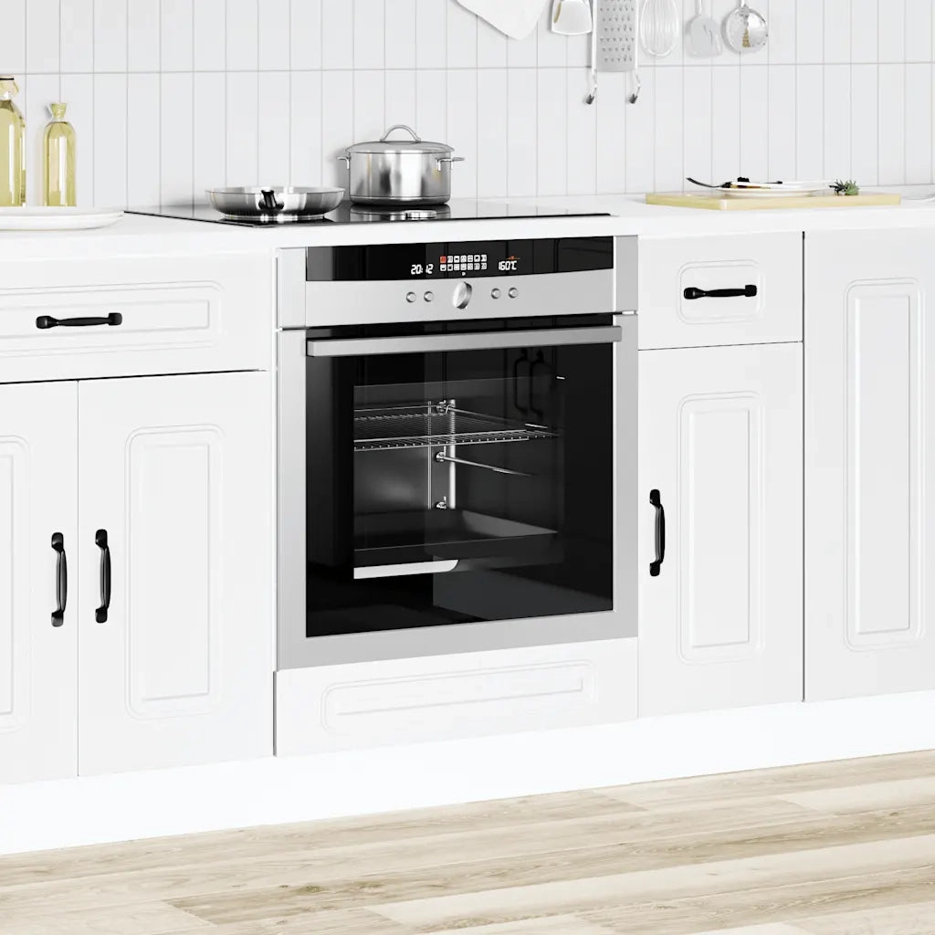 Armadio per Forno Kalmar Bianco in Legno Multistrato 853517