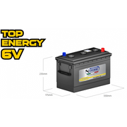 Batteria 6V 160AH 1000A B226S 3RT11 mm.330x171x235 +DX