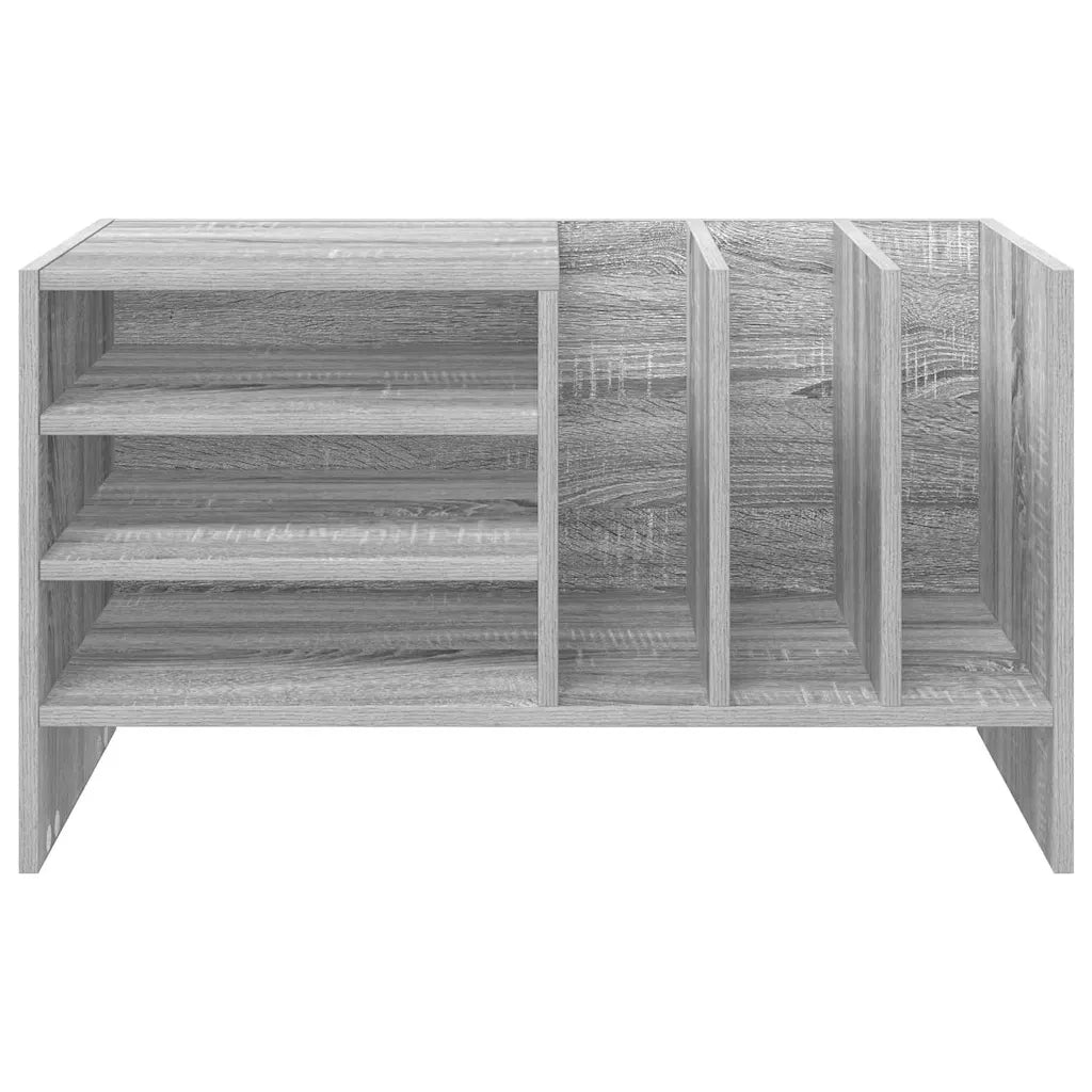 Mobile porta vinili Grigio Sonoma 78.5 x 35 x 45 cm