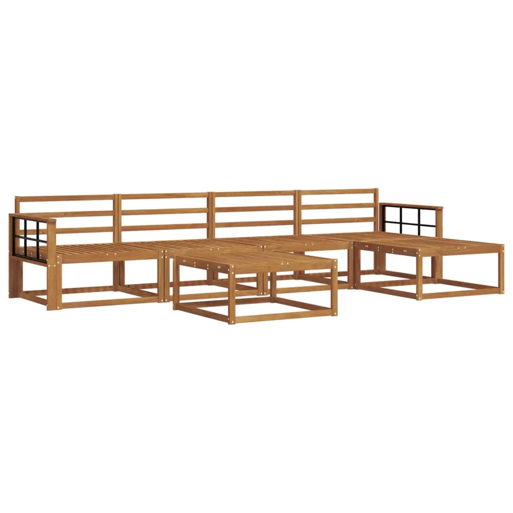 Set di divani da esterno 6 pcs Naturale