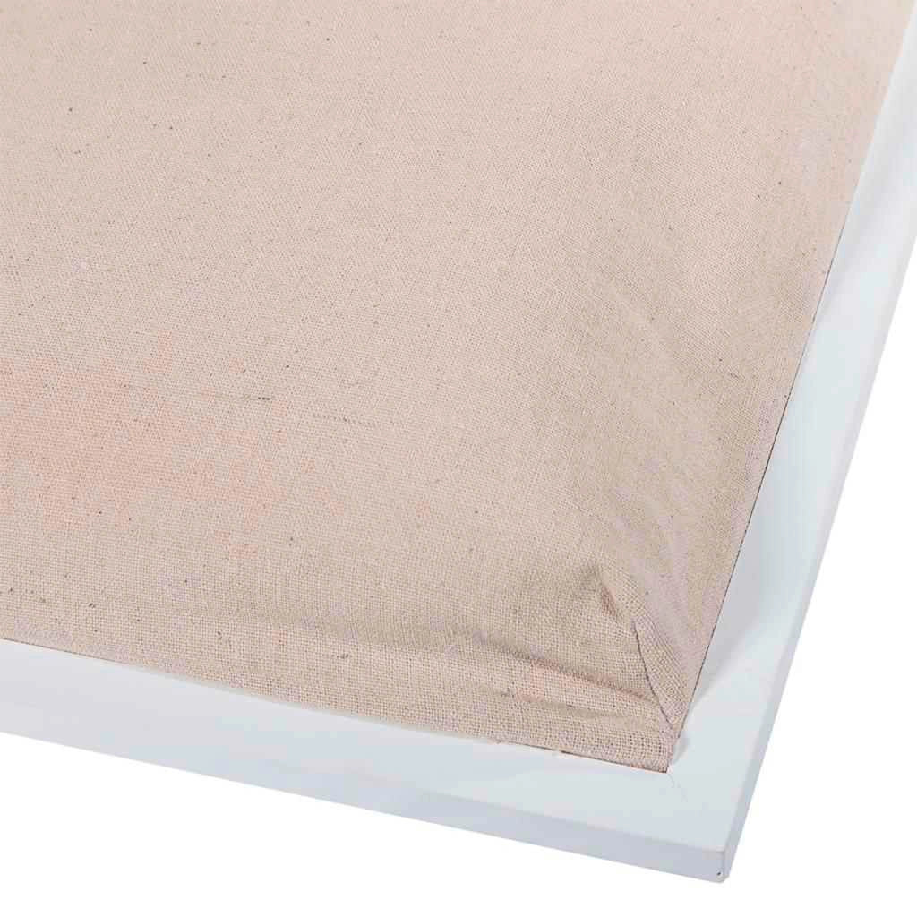 Vassoio in legno laccato bianco 43x33x5,5h