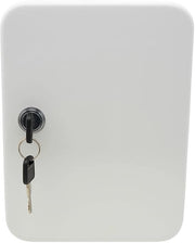 Sistema di chiusura per parete in metallo con 20 ganci, cilindri e slot, design per uso domestico e ufficio