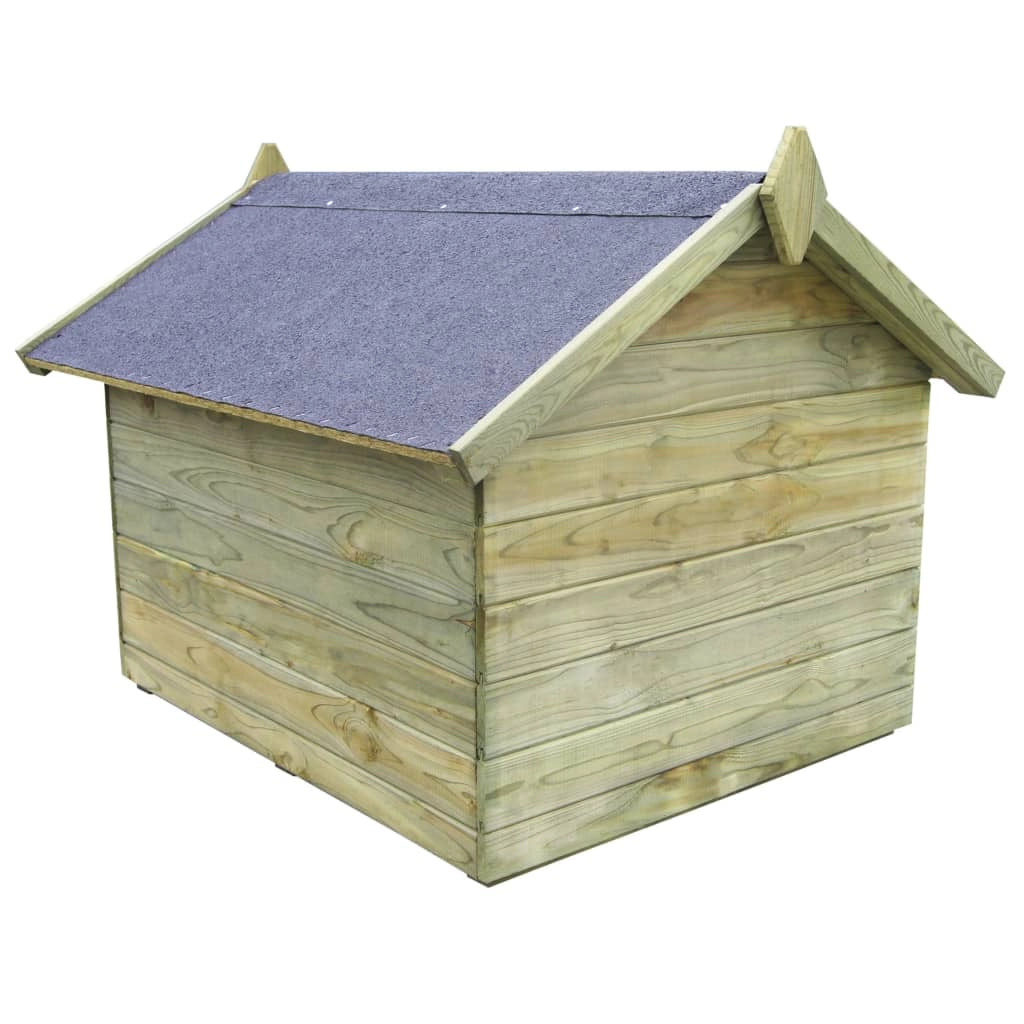 Cuccia da giardino con tetto apribile 85 x 103 x 77 cm in legno di pino impregnato 02_0001530
