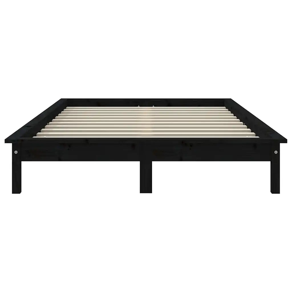 Giroletto Nero 120x200 cm in Legno Massello di Pino cod mxl 61863