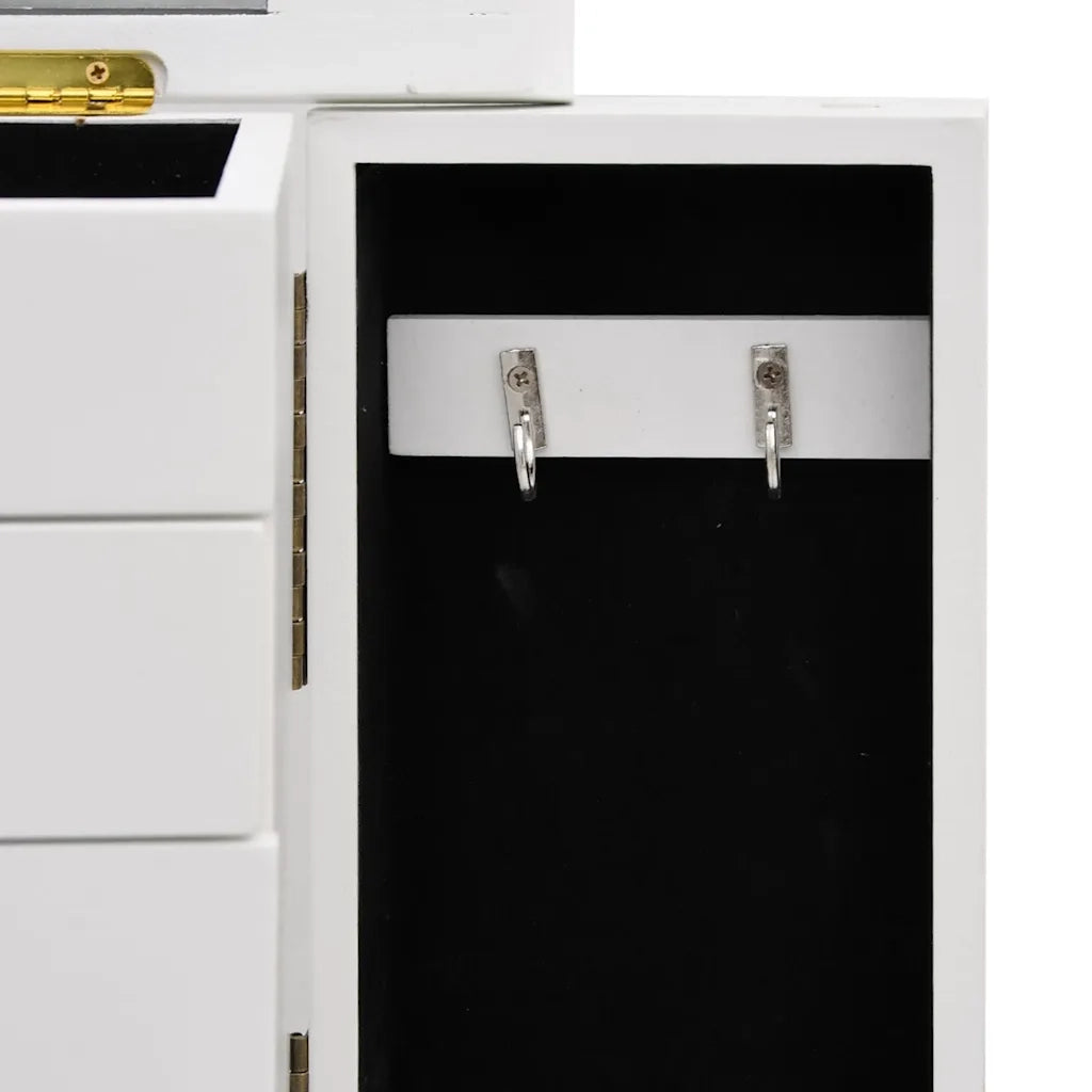 Armadietto per Gioielli con Specchio in MDF 25x13,5x34 cm 245753