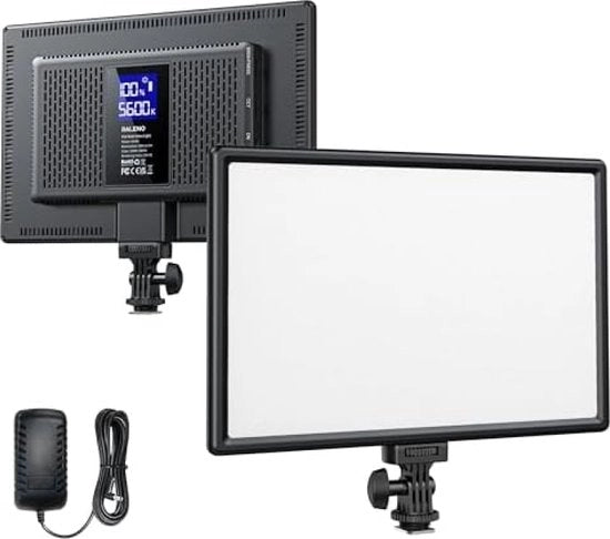 Lampada LED per Video, Batteria Integrata, CRI95+, 3200K-5600K, Illuminazione Adattabile, Videoconferenza, YouTube, TikTok - Studio & Fotografia