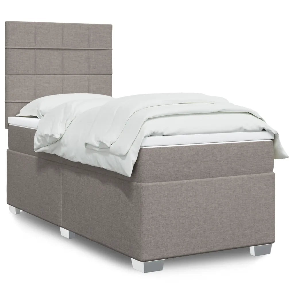 Giroletto a Molle con Materasso Tortora 90x200 cm inTessuto 3292675