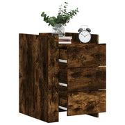 Comodino-Tavolino da notte Rovere Fumo 45x50x65 cm in Legno Multistrato