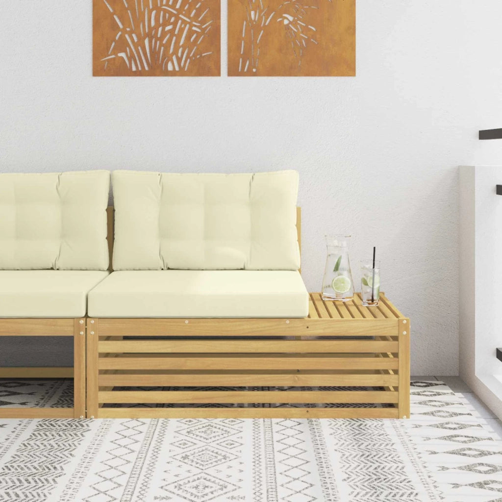Divano da Giardino-Divano Esterno Finale con cuscino Bianco 115 x 83 x 73 cm