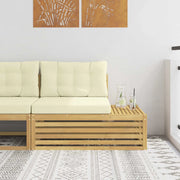 Divano da Giardino-Divano Esterno Finale con cuscino Bianco 115 x 83 x 73 cm