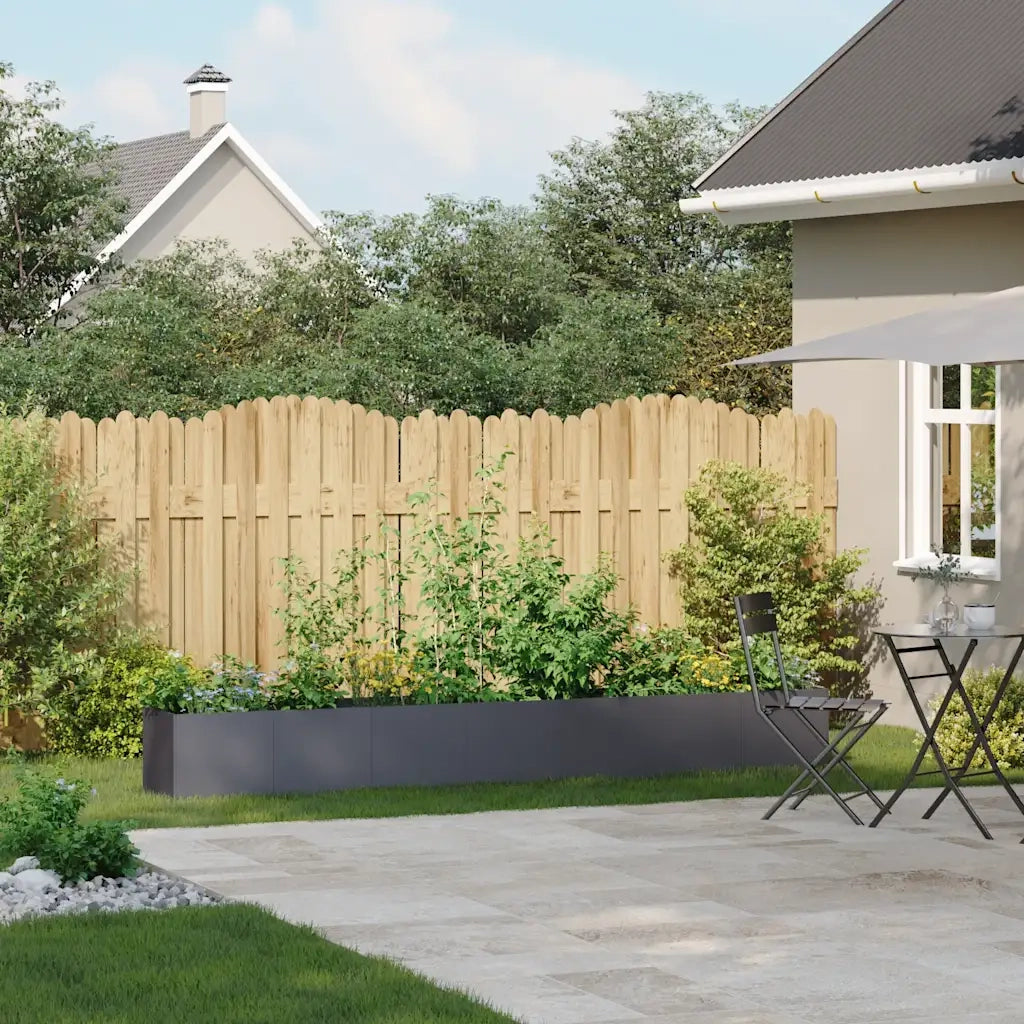 Fioriera Antracite 280x40x40 cm in Acciaio Laminato a Freddo 860691