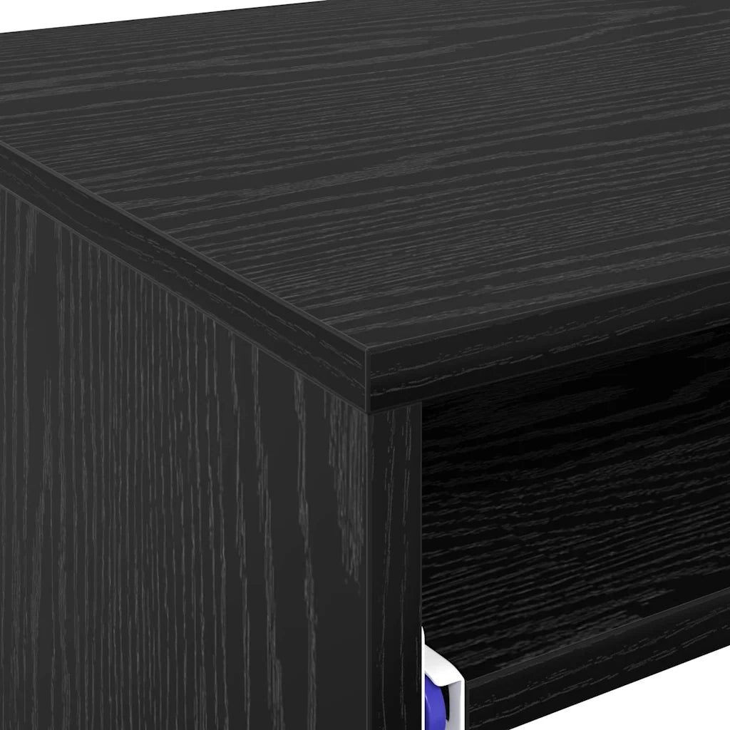 Scrivania Rovere Nero 77.5 x 43 x 79 cm Legno multistrato 869515