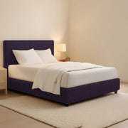 Widnes, Letto Matrimoniale Sfoderabile Made in Italy, Viola