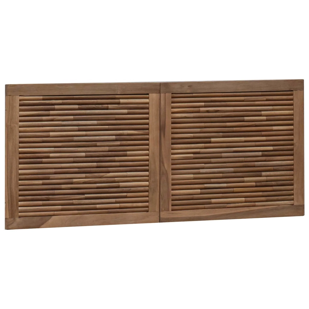 Testiera Naturale 120 cm Legno di teak solido 42024572