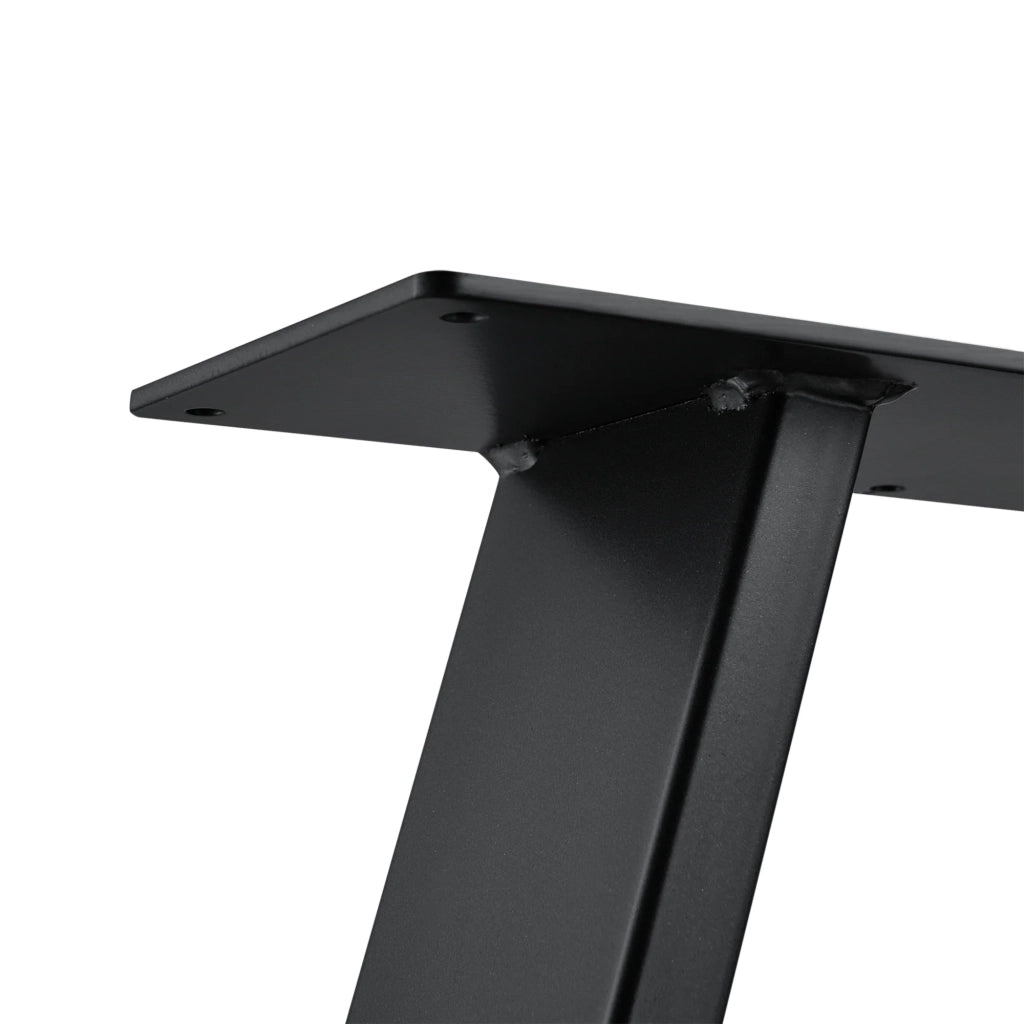 Set di 2 gambe per tavolo in metallo nero 40 cm 03_0003650