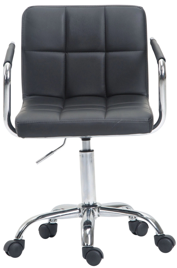Sedia da ufficio Lucy V2 in similpelle grigio