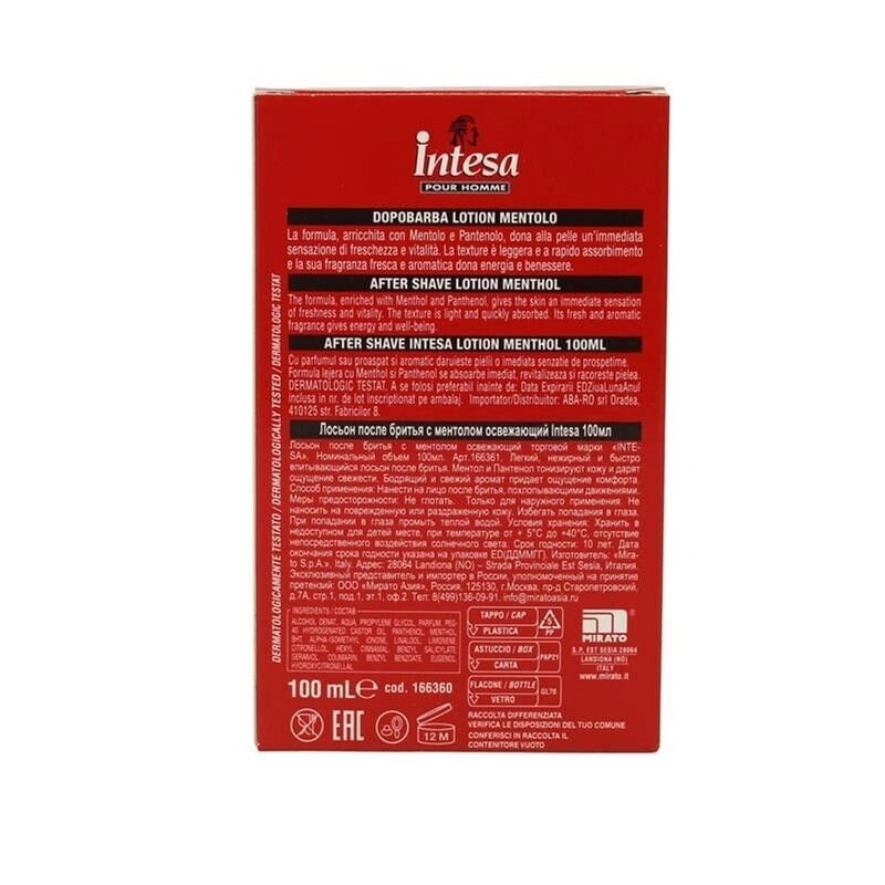 INTESA DOPOBARBA 100ML LOZIONE RINFRESCANTE AL MENTOLO