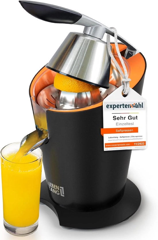 Elettro Spremifrutta 600 W - Acciaio Inossidabile con Alta Produzione Succo per Frutta Citrina