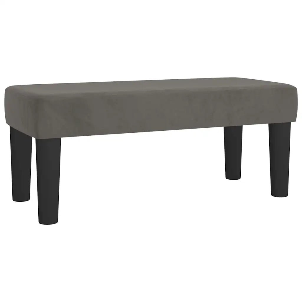 Giroletto a Molle con Materasso Grigio Scuro 120x190 cm Velluto 3270470