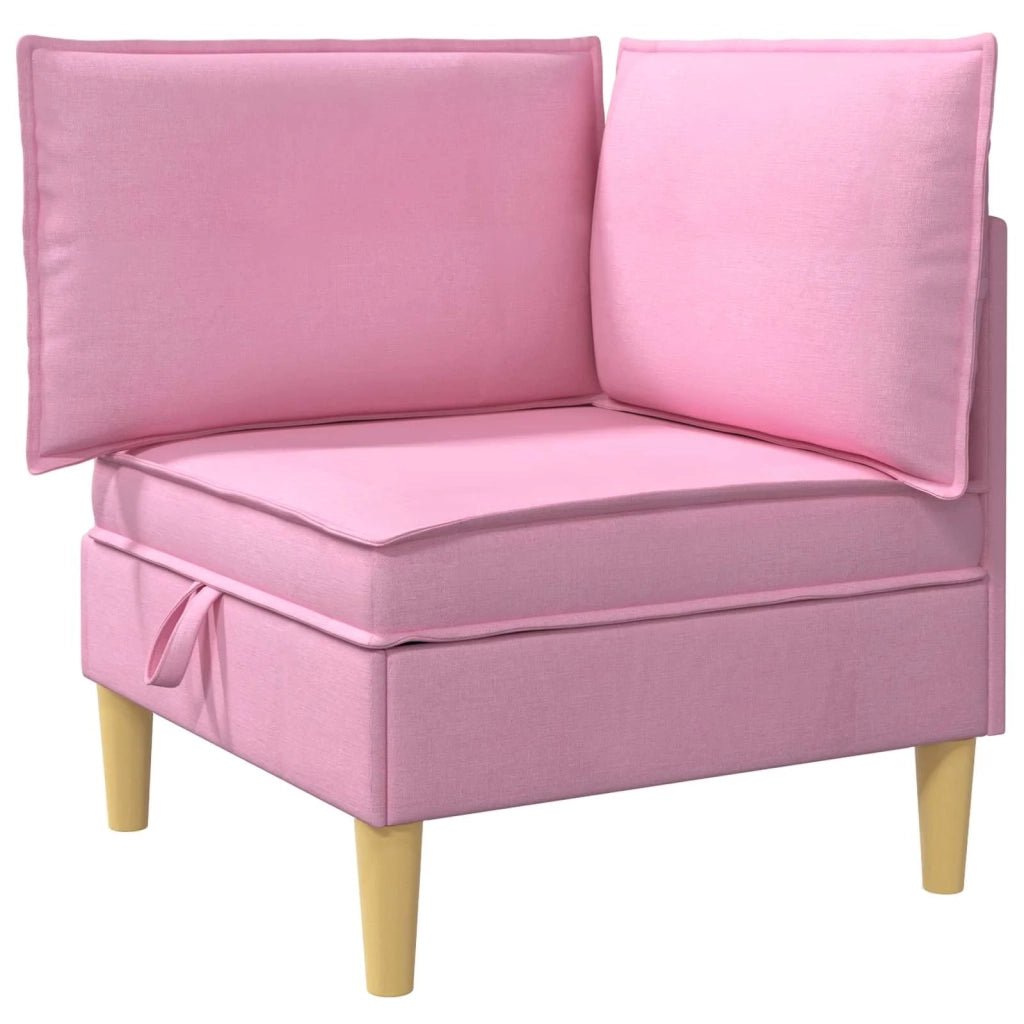 Set di divani modulari con spazio di archiviazione 5 pcs Rosa