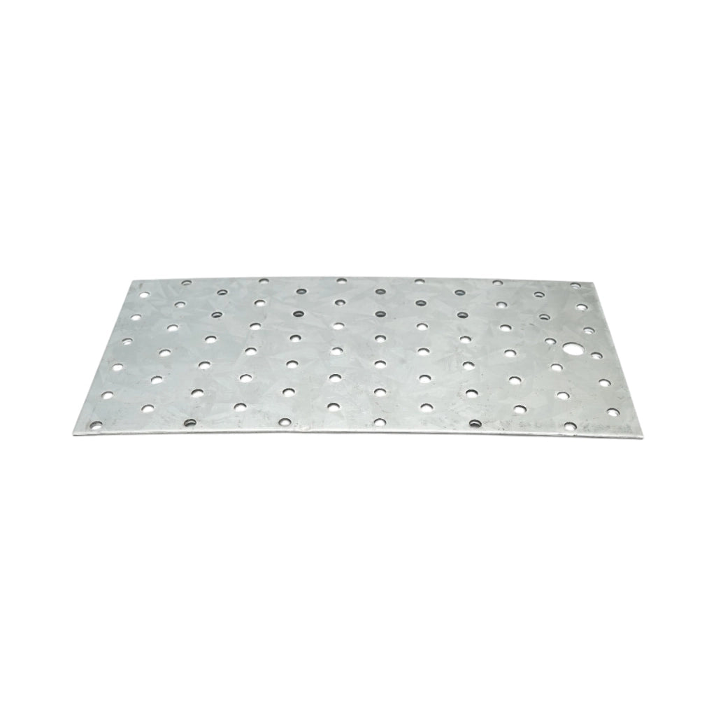 Piastra forata 120x240mm, spessore 2mm, acciaio zincato