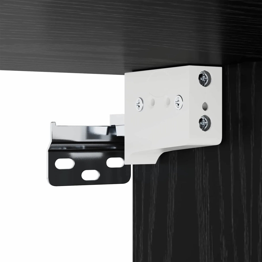 Armadietto per letto Rovere Nero 29 x 31,5 x 49 cm CFW7575340