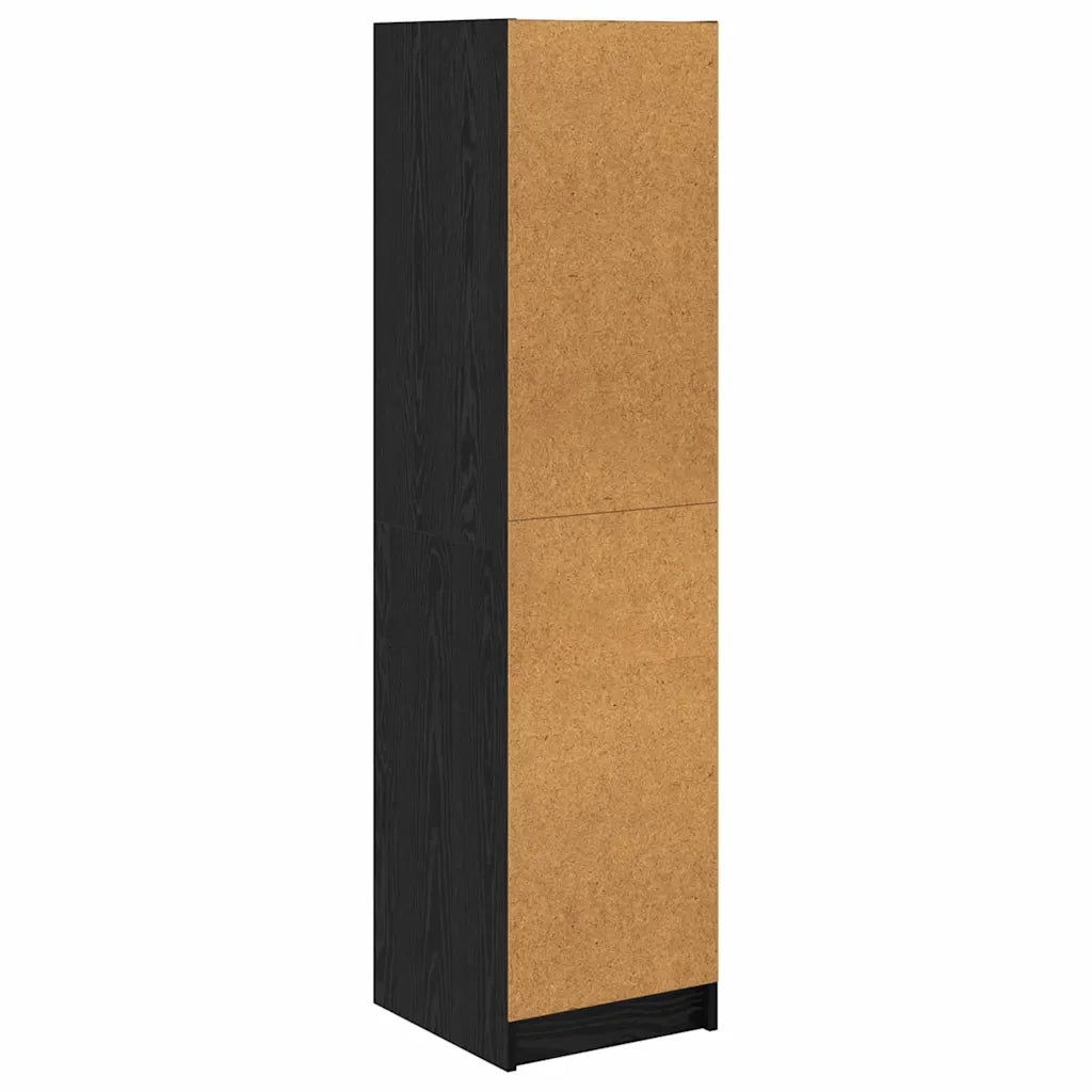 Credenza Rovere Nero 35 x 37 x 142 cm Legno multistrato 882906