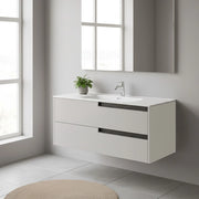 Mobile bagno sospeso Modular colore cashmere con cassetti 100x45x50H