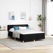 Letto a molle con materasso Nero 140 x 200 cm Tessuto 3340152