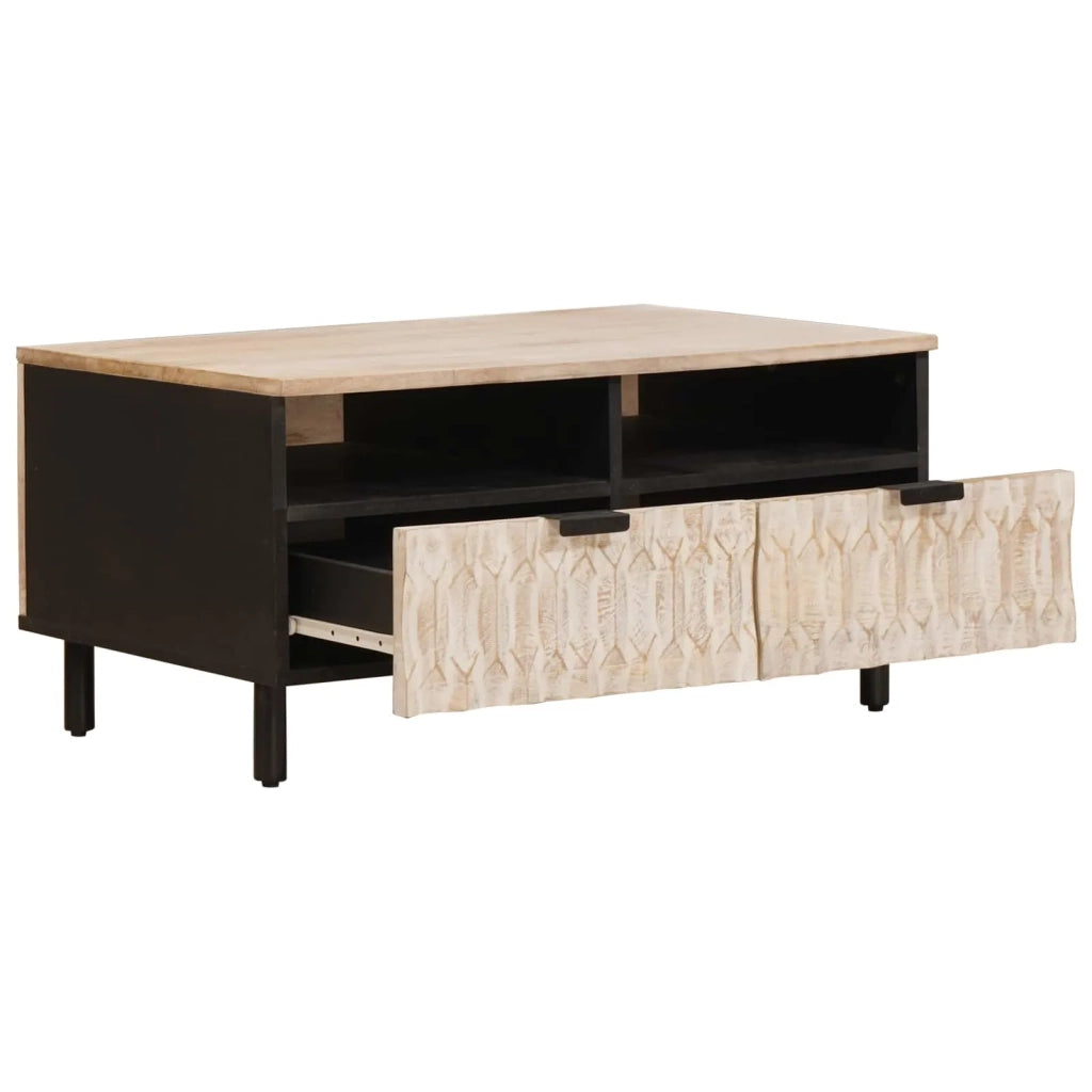 Tavolino da salotto con cassetto Bianco 80 x 54 x 40 cm 4017877
