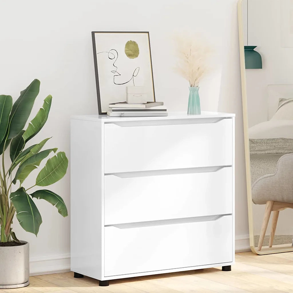 Armadio Bianco Lucido 80 x 31 x 81 cm Legno multistrato 888851
