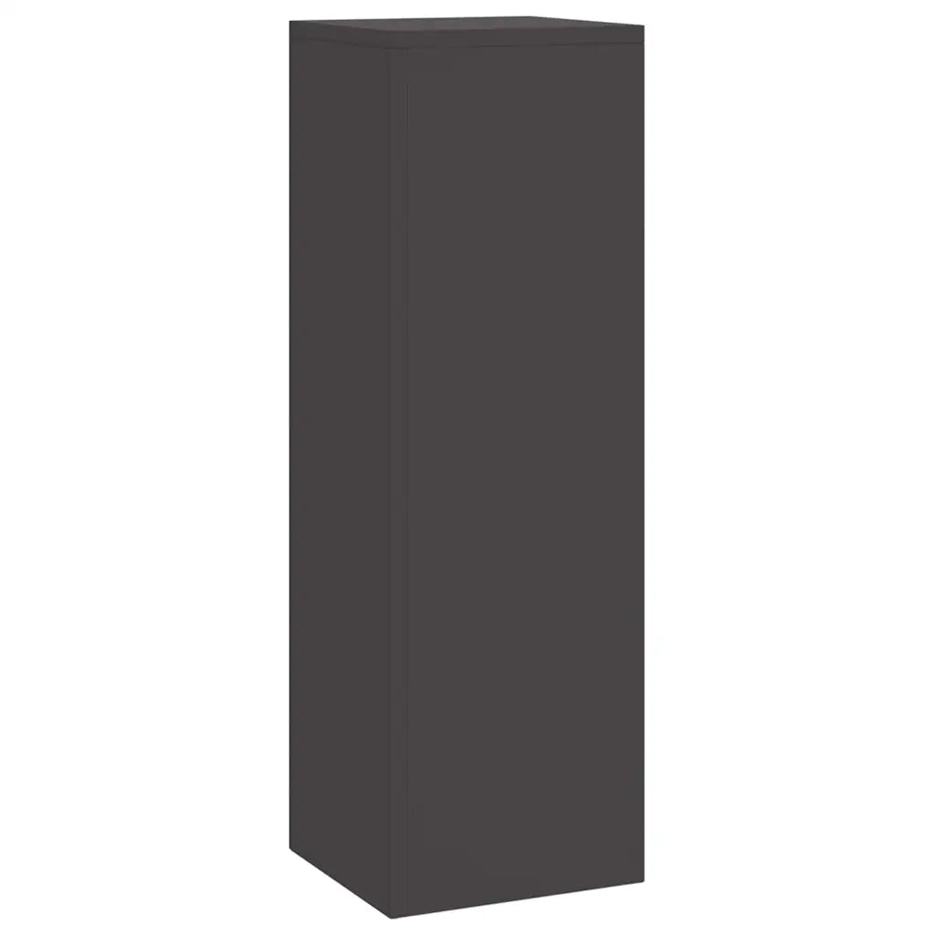Supporto per piante 3 pcs Nero Acciaio 865827