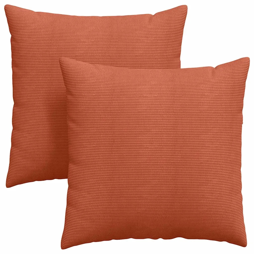 Cuscini da Divano 2 pcs Rosso Arancio 60 x 60 cm