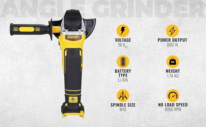 Smerigliatrice angolare DeWalt DCG405N 18 V XR brushless Solo corpo disco 125 mm