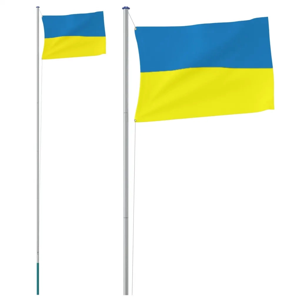 Asta e Bandiera Ucraina 6,23 m Alluminio CFW7833891