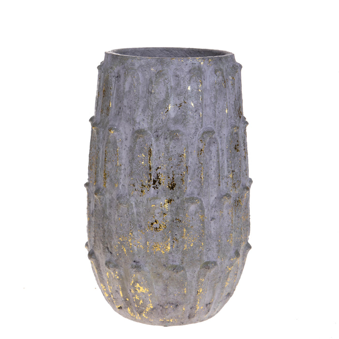 Vaso Stone in Ceramica Decorato H 34,5 cm