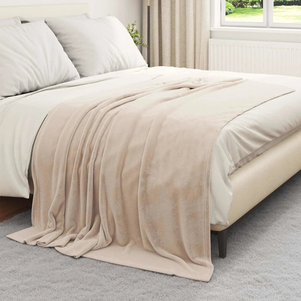 Coperta Beige 150 x 200 cm Panno