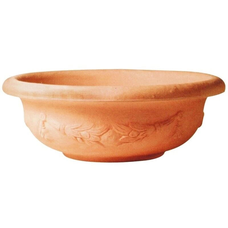 VASO BASSO PANTELLERIA IN RESINA ROTAZIONALE Ø 35 CM FINITURA IMPRUNETA