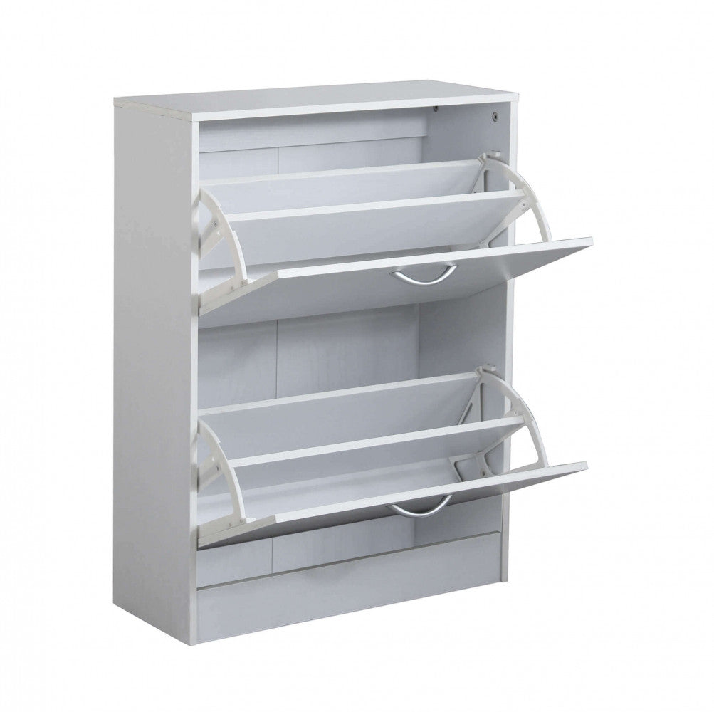 Scarpiera Sally 60x24x80 h cm in Legno Bianca