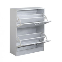 Scarpiera Sally 60x24x80 h cm in Legno Bianca