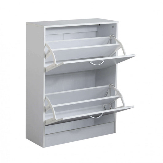 Scarpiera Sally 60x24x80 h cm in Legno Bianca