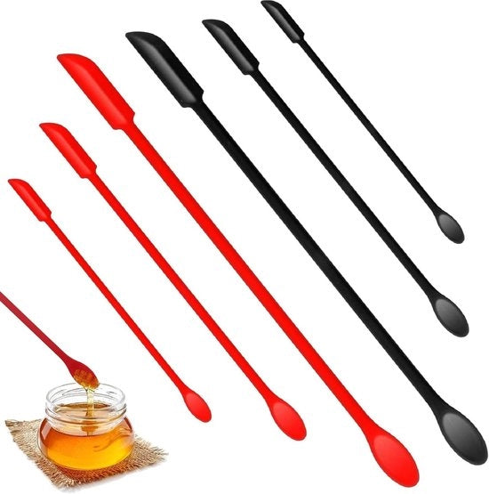Set di spatole in silicone per 6 pezzi - mini spatole - resistenti al lavastoviglie - riutilizzabili - sicure e non tossiche